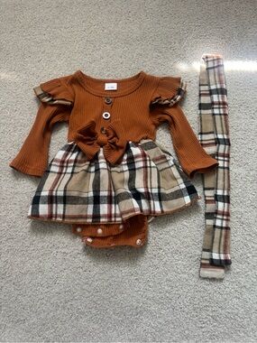 0-3 month one piece dress